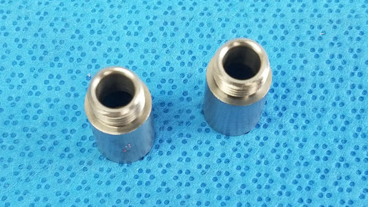 Reuse Medical Equipment Lot of - 2 Stainless Steel Male to Female Nipple Pipe Fitting Extension Male‑to‑Female Nipple Pipe Fitting Extension, second-hand product photo 2