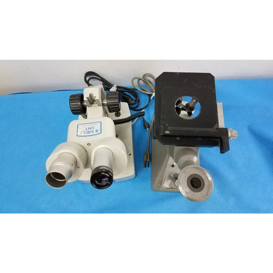 N/A Lot of 2 Stereo Microscope With CK Inverted Binocular Microscope Microscopes, as-is (for parts) product photo 2