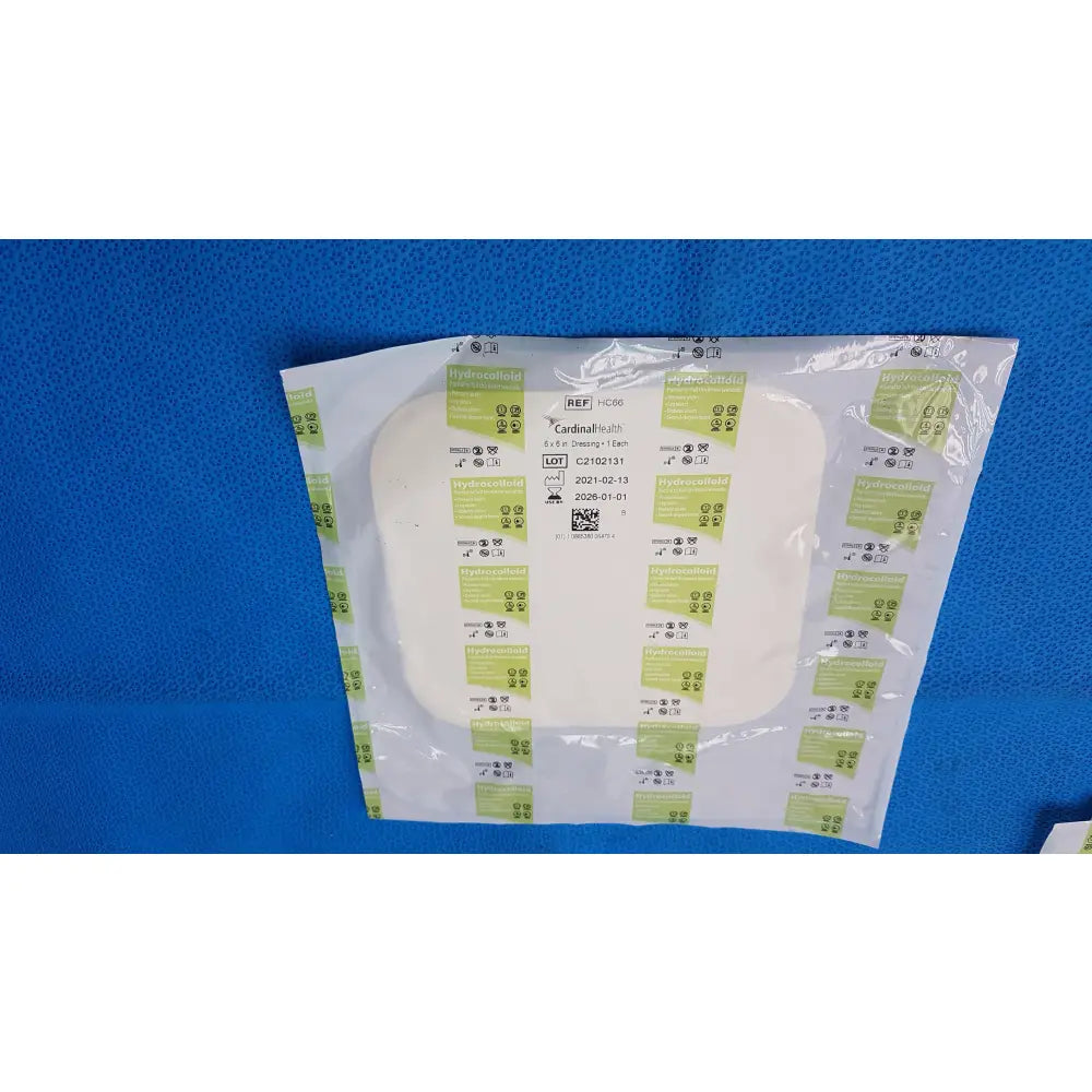 Lot of 3 Cardinal HC66 Hydrocolloid Wound Dressings 6’’x6’’ - Hydrocolloid Wound Dressing