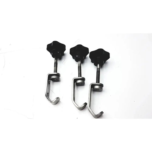 Unbranded Lot of 3 Stainless Steel Fixture I-beam Clamp Tube Slot Pipe Clamp Mounting Clamp, second-hand product photo 2