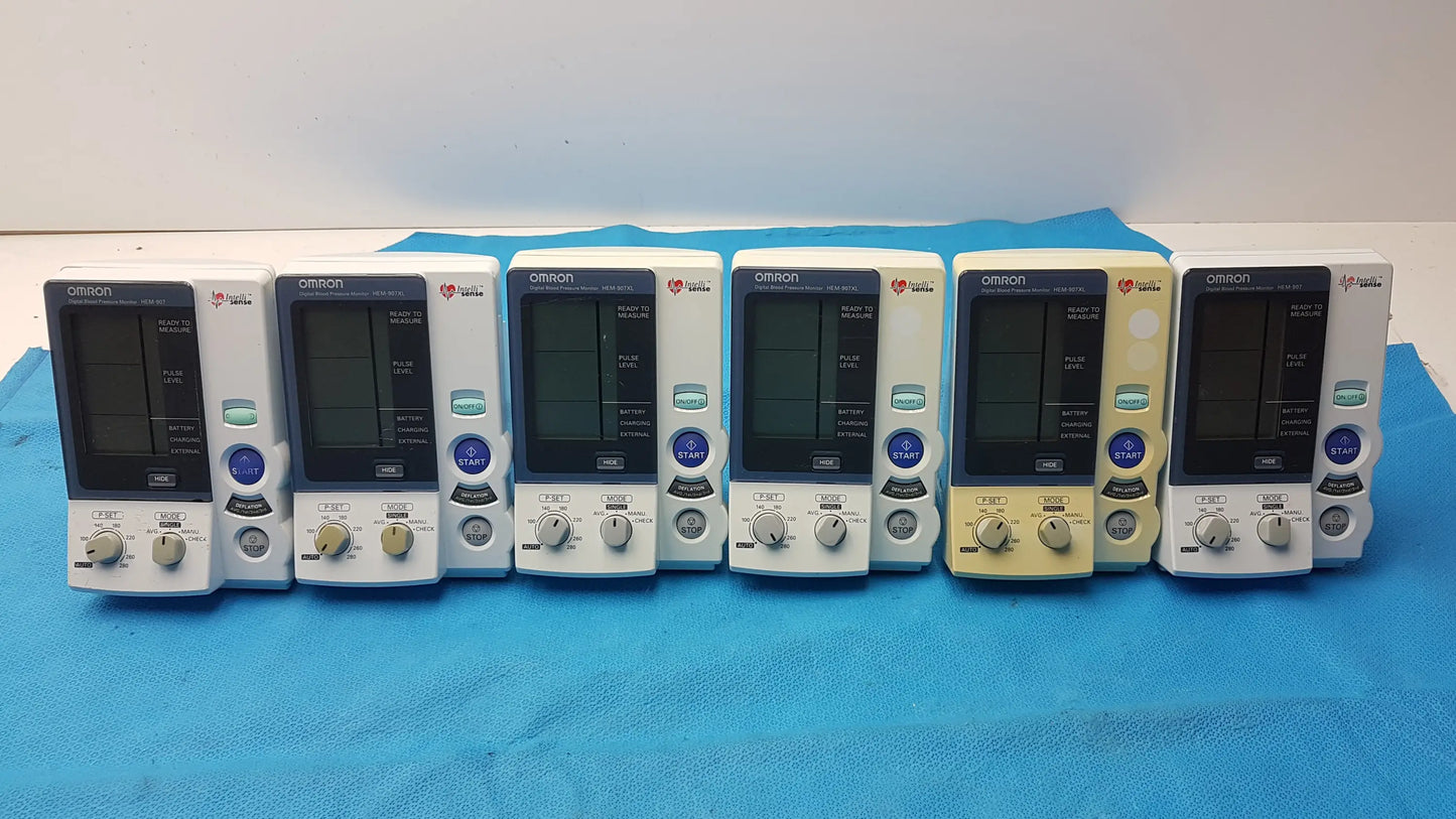 Lot of 6 Omron IntelliSense Professional Digital Blood Pressure Monitor - Professional Digital Blood Pressure Monitor