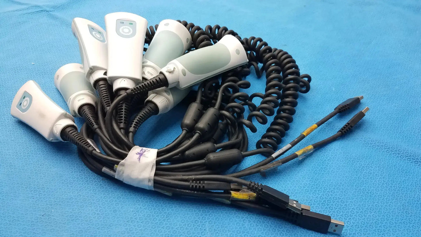 Welch Allyn Lot of 7 Welch Allyn 6000-916HS Medical Handheld Barcode Scanners Handheld Barcode Scanner, second-hand product photo 5