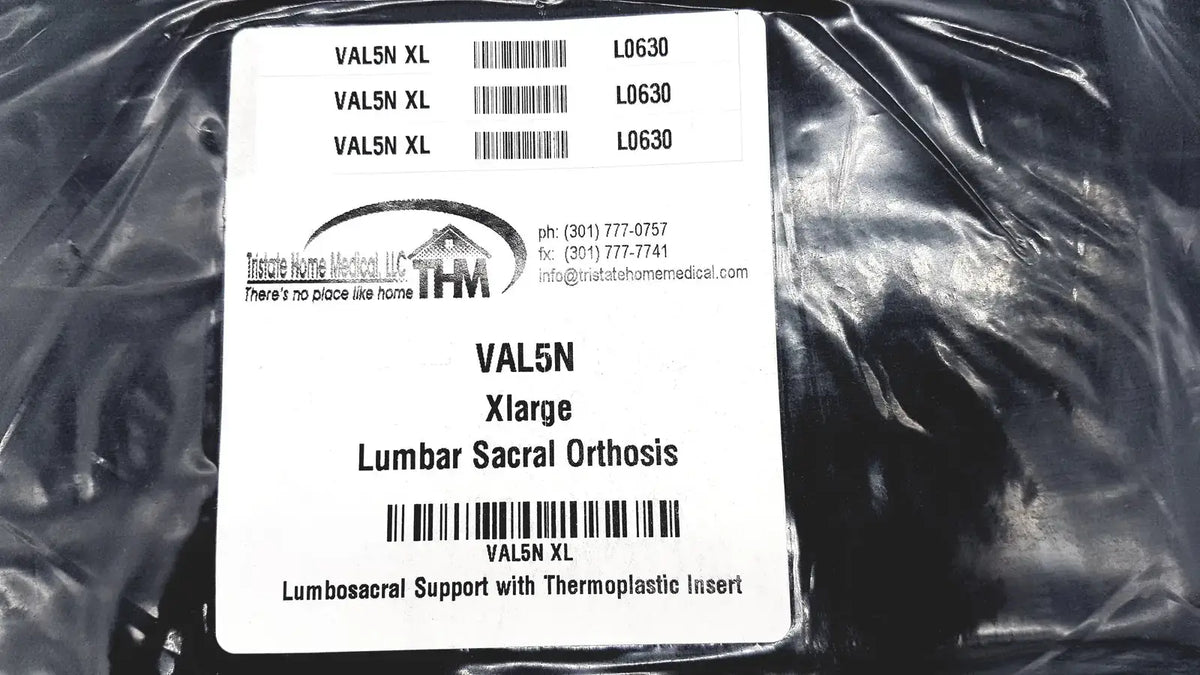 Reuse Medical Lumbar Sacral Orthosis VAL5N X-Large Lumbosacral Support W/Thermoplastic Insert Orthotics, Braces & Sleeves, second-hand product photo 1