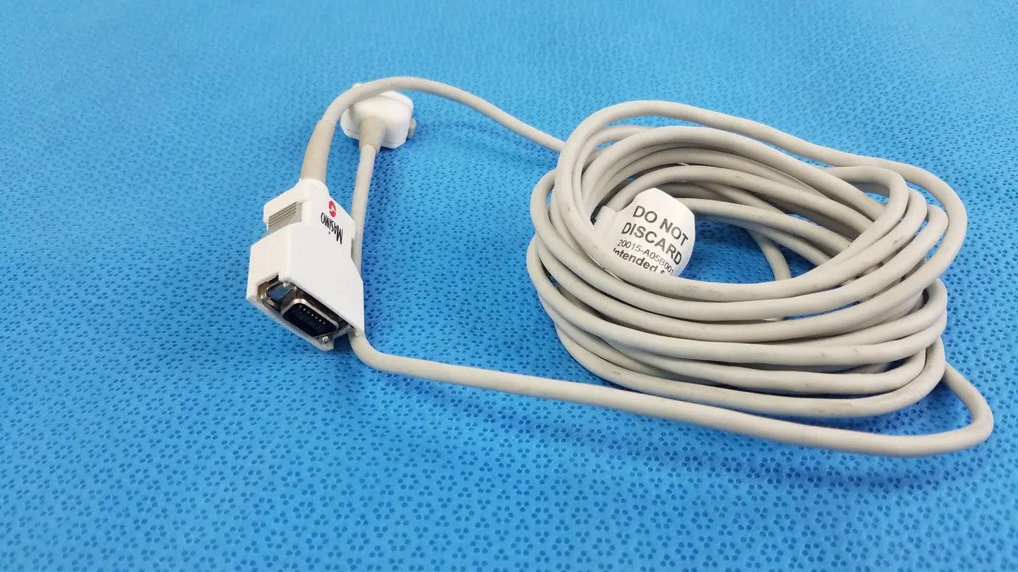 Reuse Medical Masimo 20015-A05B001 Patient Cable 5B001 Pulse Oximetry Interface Pulse Oximeters, second-hand product photo 1