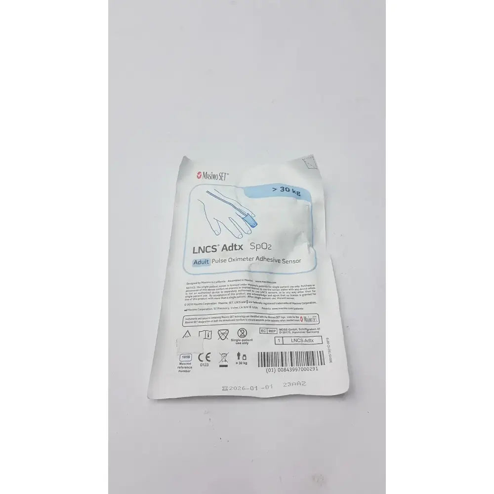 Masimo Set 1859 LNCS ADTX Adult Spo2 Adhesiive Sensor Oximeter- 30 Kg Disposable SpO2 Sensor, new product photo 6