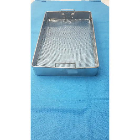 Unbranded Medical Instrument Sterilization Tray – Perforated, Stainless, Used Sterilization Tray, second-hand product photo 2