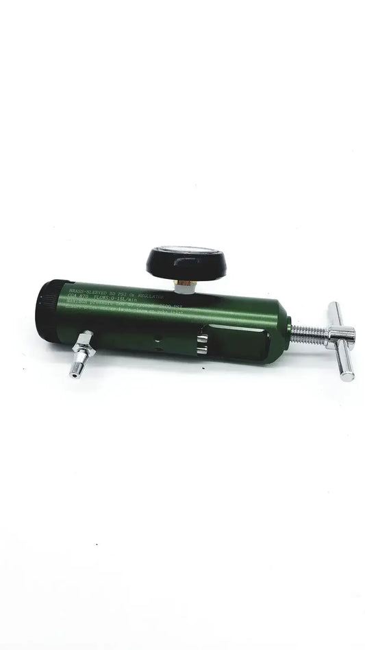 Medline Brass-Sleeved 50 PSI O2 Regulator CGA 870 Flows 0-15L/min Oxygen Regulator, as-is (for parts) product photo 2