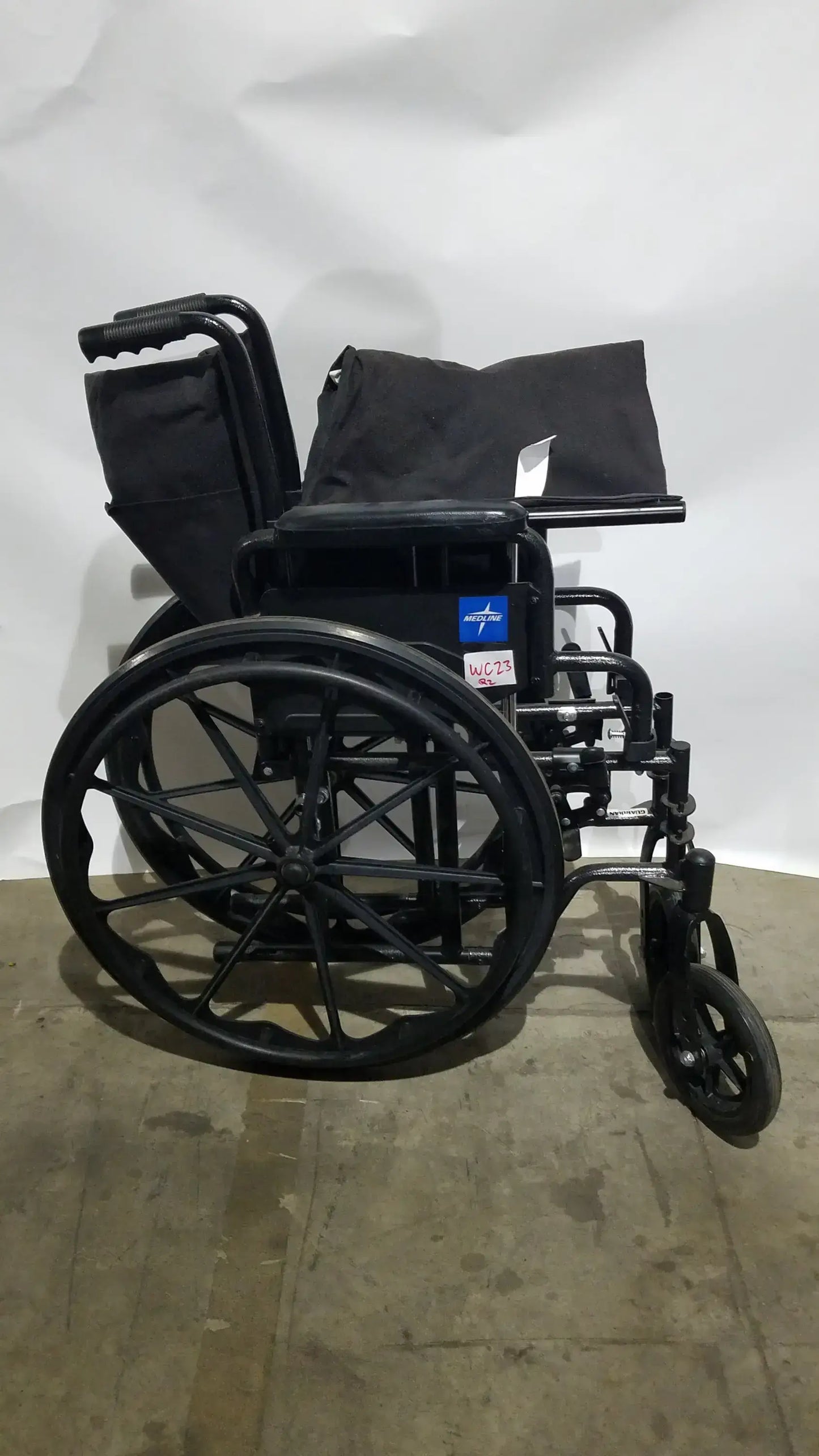 Reuse Medical Equipment Medline Guardian Standard Manual Wheelchair with Padded Arms and Durable Folding Frame Wheelchairs, second-hand product photo 21