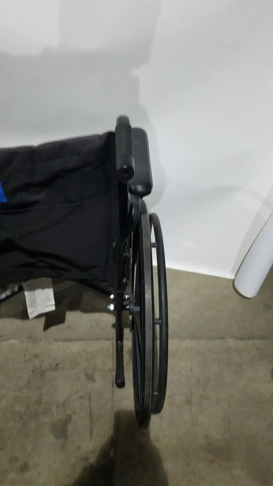 Reuse Medical Equipment Medline Guardian Standard Manual Wheelchair with Padded Arms and Durable Folding Frame Wheelchairs, second-hand product photo 2