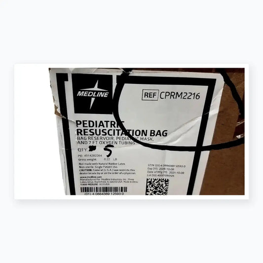 Medline Pediatric Resuscitation Bag CPRM2216 - Lot of 5 Pediatric Manual Resuscitator, second-hand product photo 2