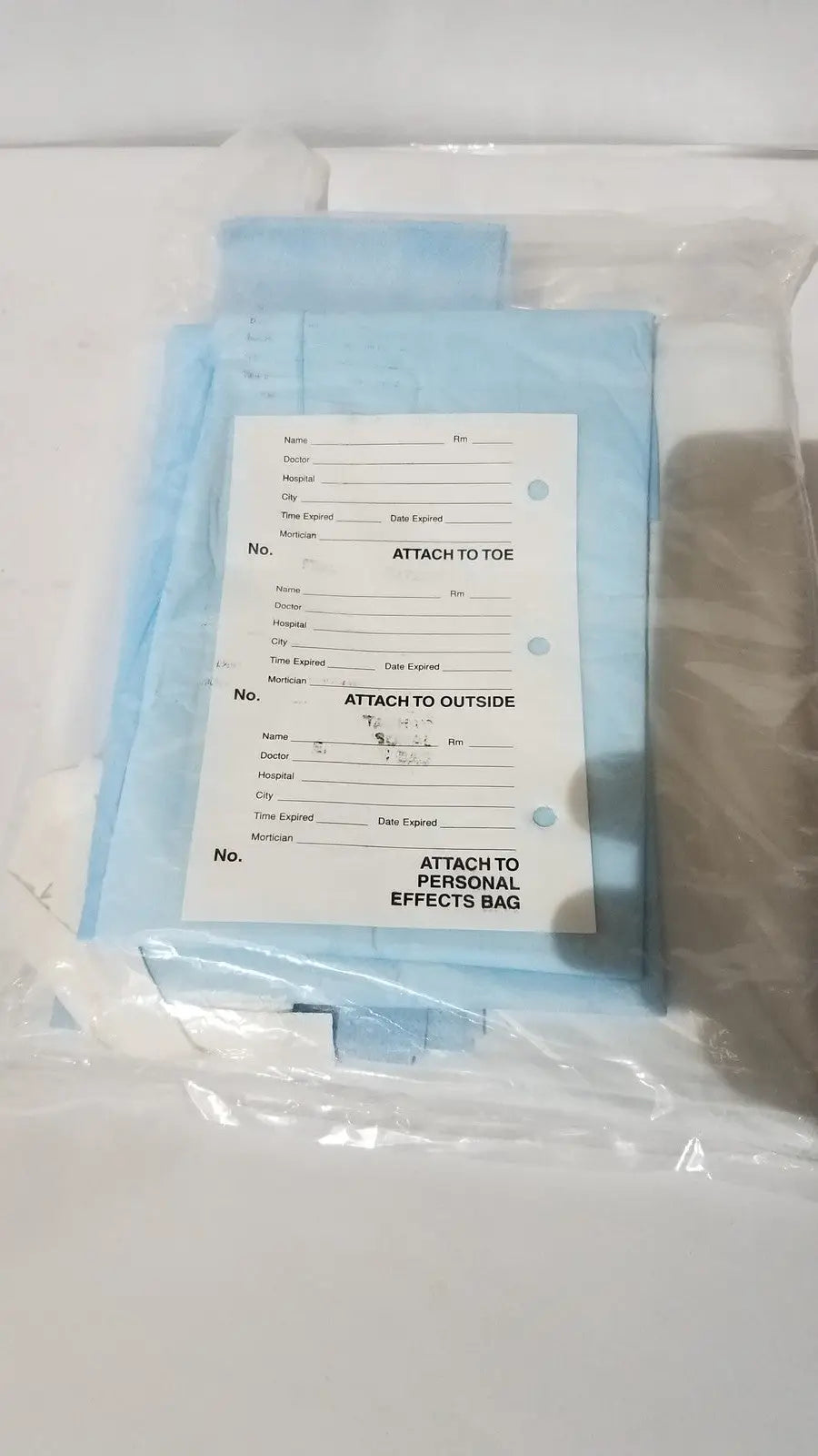 Reuse Medical MEDLINE Post Mortem Body Bag White - Heavy Duty Disposable Centrifuge Tubes, second-hand product photo 1