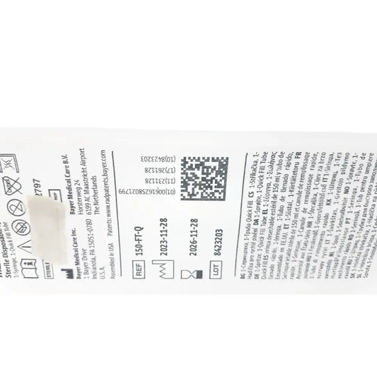 Medrad Mark V ProVis Sterille Disposable Syringe 150mL & QFT 150-FT-Q Exp. 2026 Disposable Syringe, second-hand product photo 2