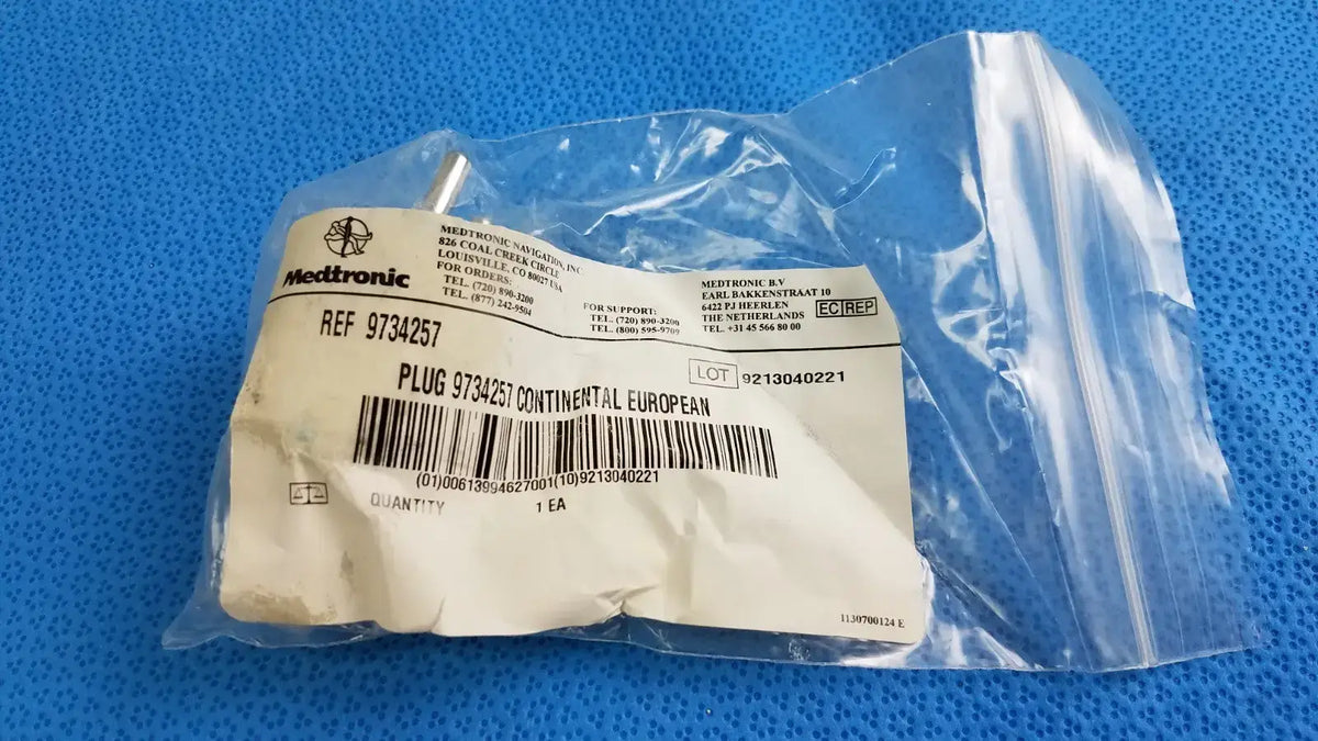 Reuse Medical Medtronic Plug 9734257 Continental European Power Connector Adapter Medical Cables & Cords, second-hand product photo 1