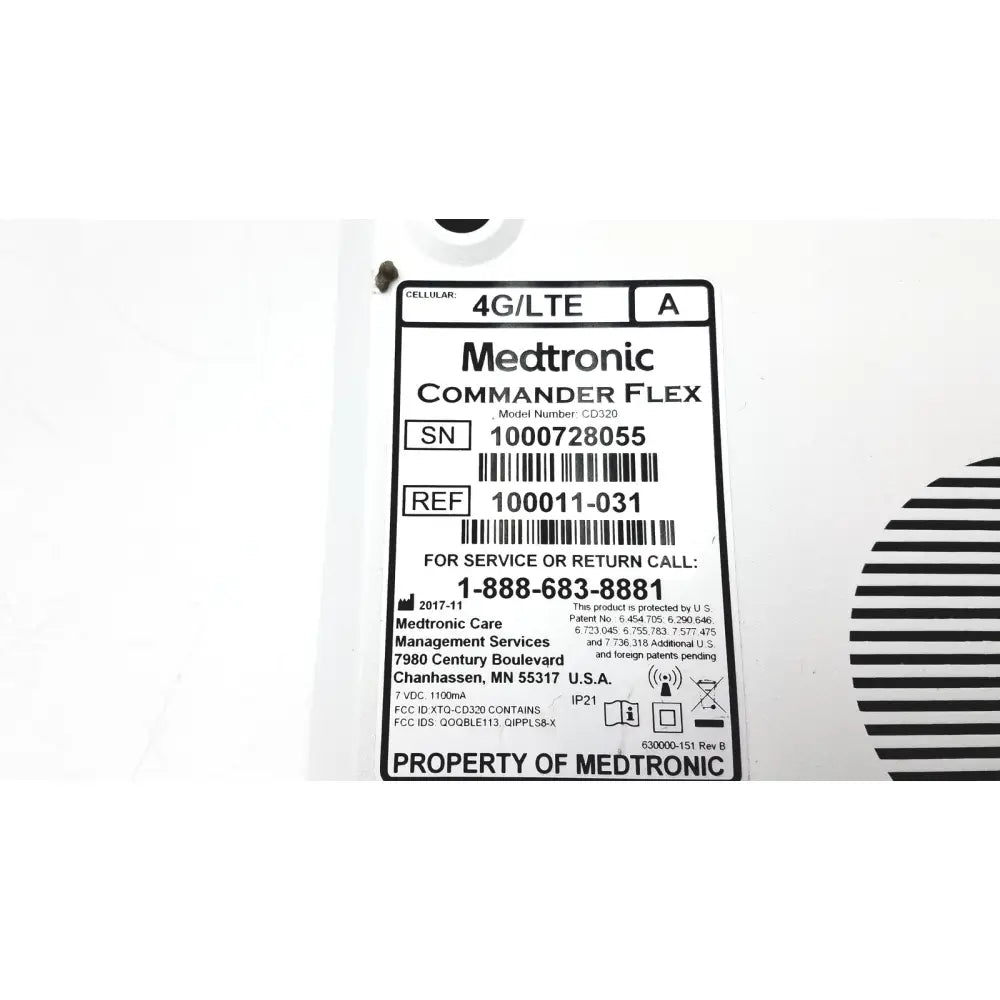 Medtronics commander flex 4g lte cellular device model cd120 serial 1000728055 for reuse medical applications
