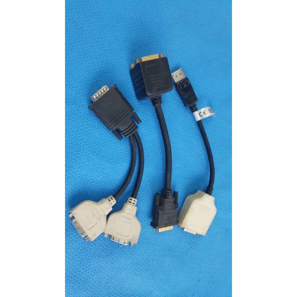 Reuse Medical Molex Male to Dual DVI-I Female Y Splitter Video Adapter Cable - Lot of 3 Medical Cables & Cords, second-hand product photo 1