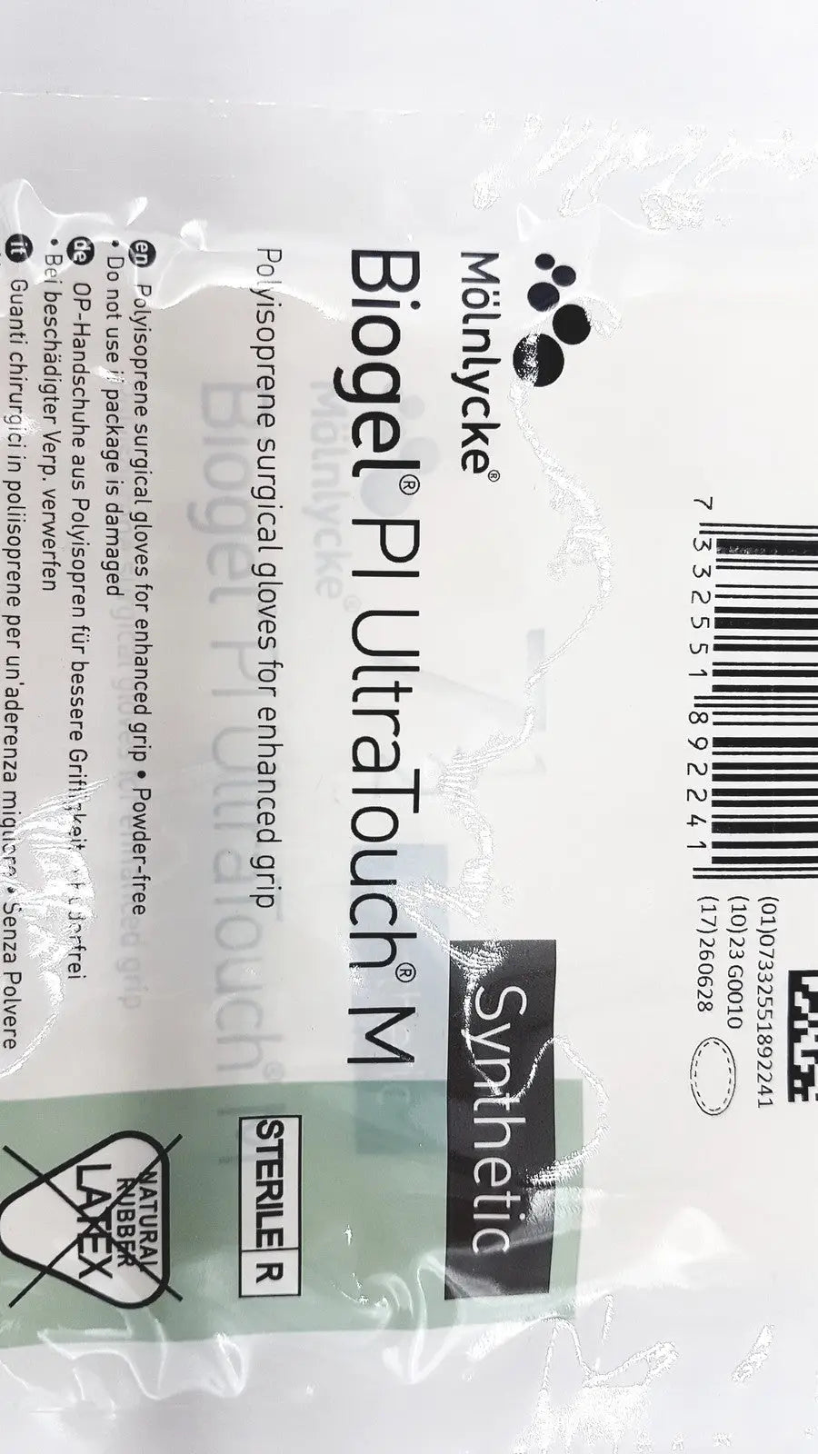 Molnlycke Biogel PI UltraTouch M Ref: 71-ML-42675 Qty 50 Pairs Size 7 1/2 Surgical Gloves, second-hand product photo 18