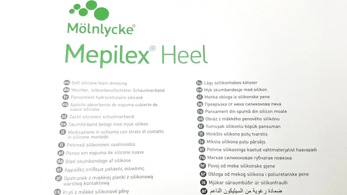 Molnlycke Mepilex 288100 Heel Foam Dressing, 1 Box Of 5 Piece Foam Dressing, second-hand product photo 10