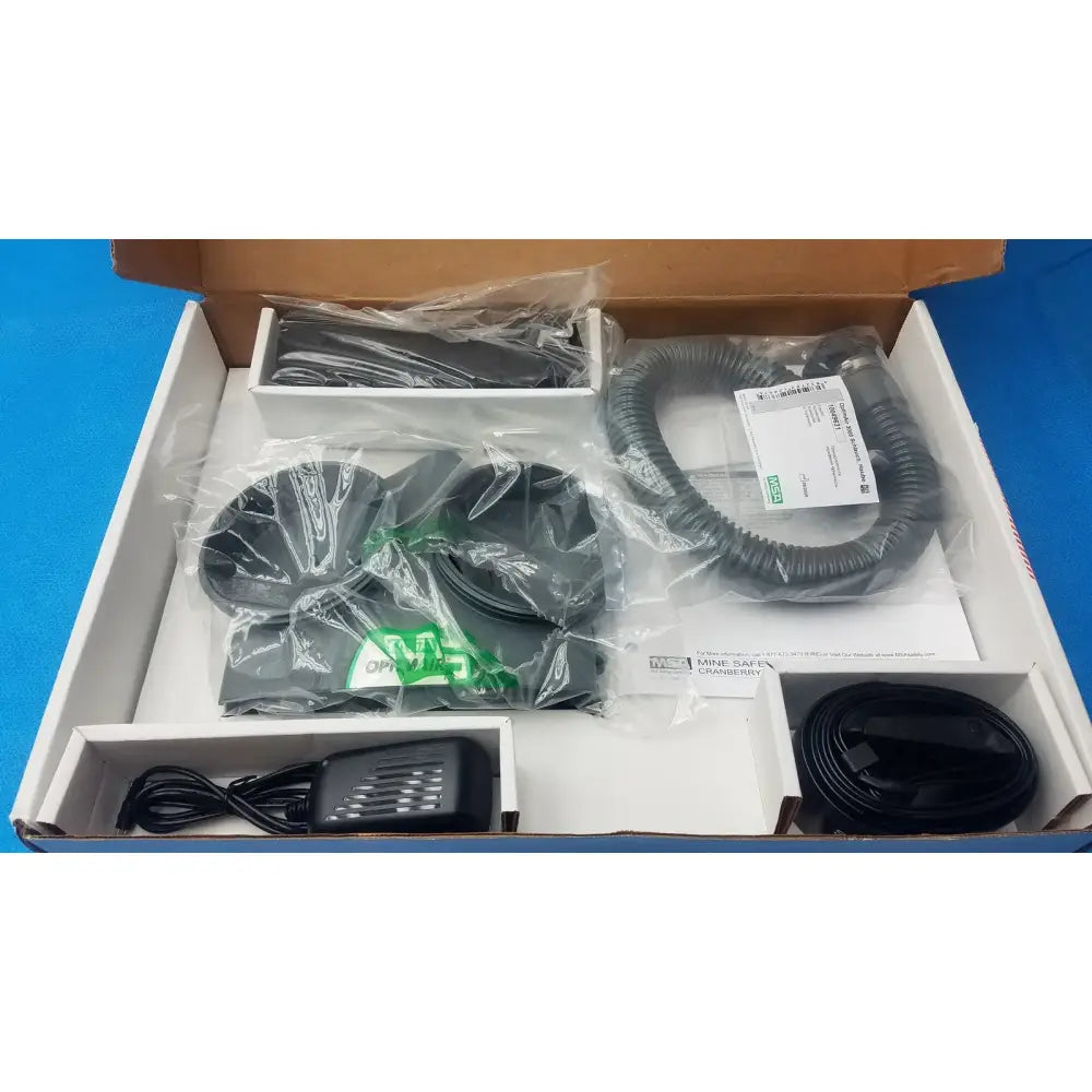 Reuse Medical MSA OPTIMAIR TL PAPR Blower Standard Battery Charger Breathing Tube 10081116 Respirator Masks, second-hand product photo 1