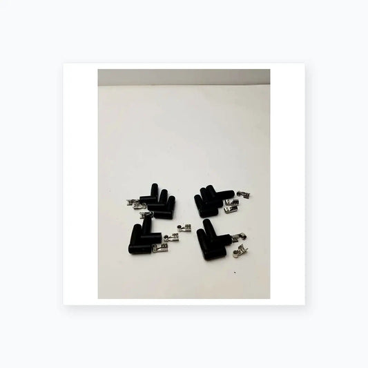 MSD Ignition Spark Plug Wire Terminals & Black 90 Degree Right/Left Angle Boots Ignition Wire Terminals and Boots, second-hand product photo 2