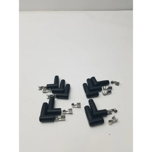 MSD Ignition Spark Plug Wire Terminals & Black 90 Degree Right/Left Angle Boots Ignition Wire Terminals and Boots, second-hand product photo 2