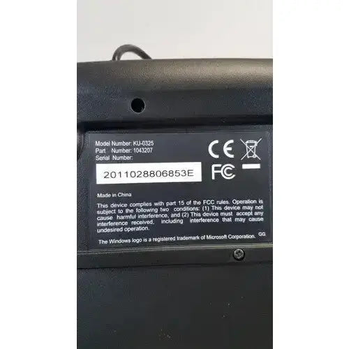 NCS USB KU-0325 USB Wired Plug and Play PC Computer Keyboard - Black Keyboard, second-hand product photo 6
