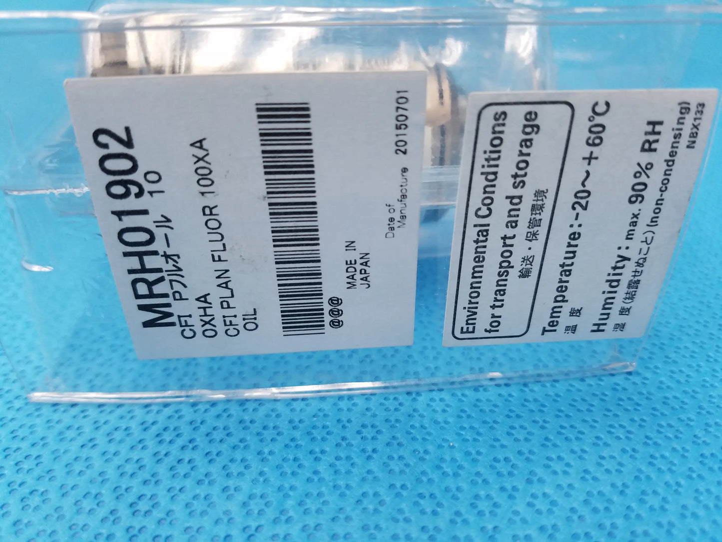 Nikon plan fluor 100x oil microscope objective lens mrh01902 compatible with Nikon microscopes made in Japan