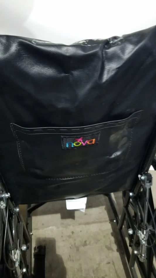 Reuse Medical Equipment Nova Folding Manual Wheelchair - Lightweight Black Padded Comfort Seat Wheelchairs, second-hand product photo 2