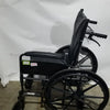 Nova Folding Manual Wheelchair - Lightweight Black Padded Comfort Seat