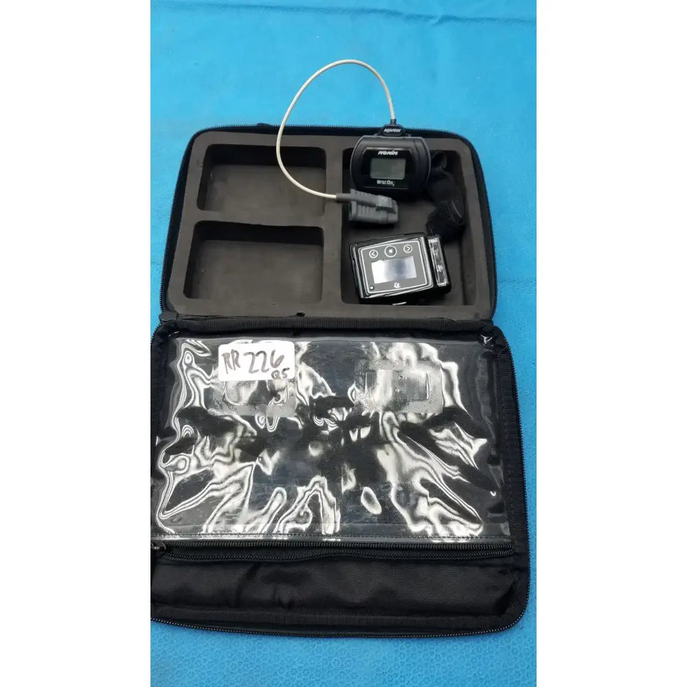 Reuse Medical Nox T3 Sleep Monitor and Nonin 3150 Wrist Ox2 Pulse Oximeter With Bag Pulse Oximeters, second-hand product photo 1