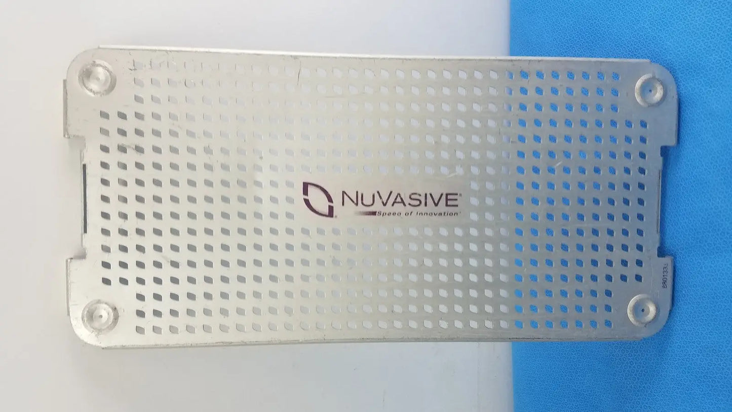 Reuse Medical NuVasive 8801330 Perforated Aluminum Surgical Instrument Tray Lid Replacement Sterilization Trays & Cases, second-hand product photo 1