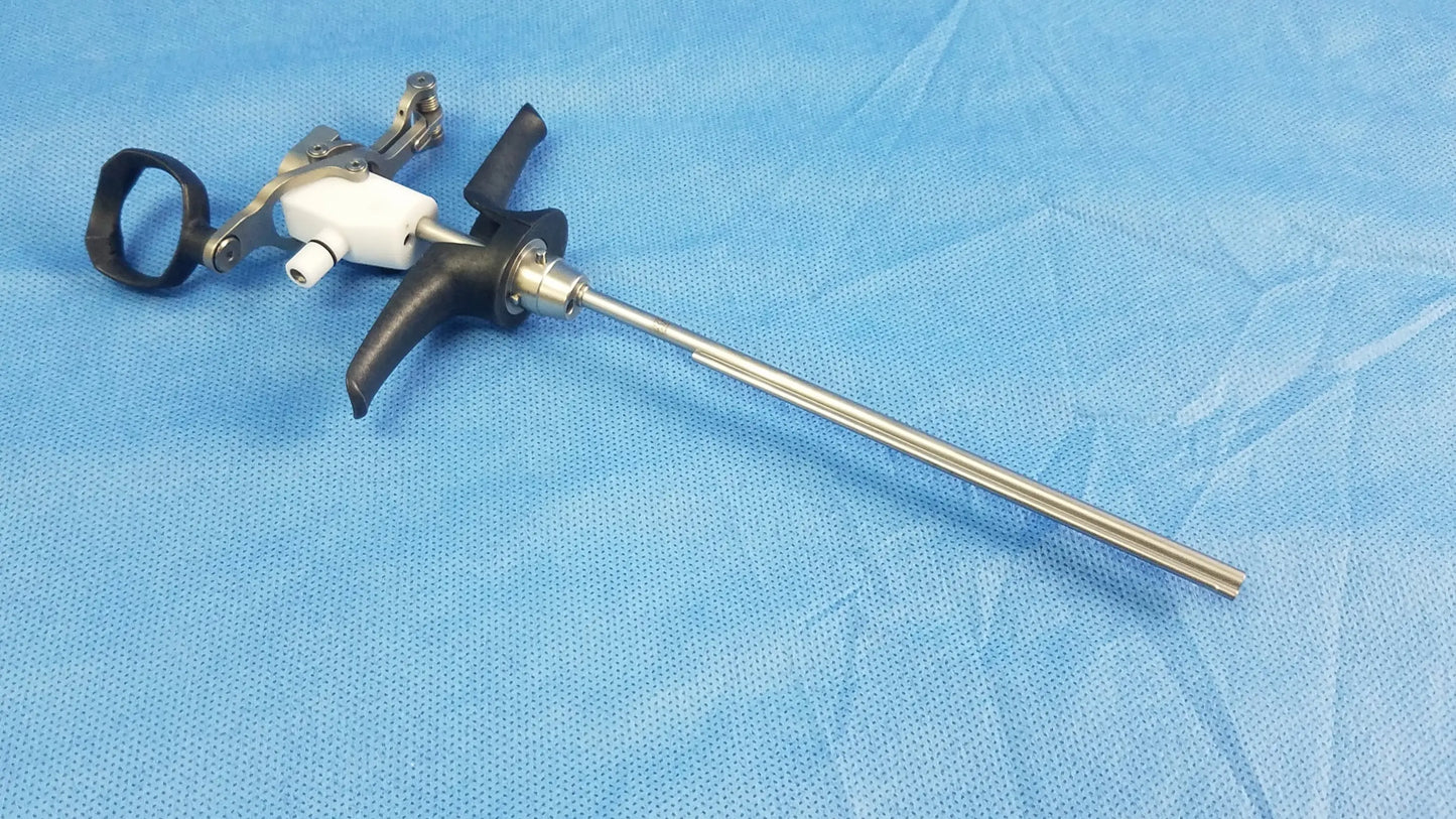 Olympus WA22067A passive monopolar working element with black and white ergonomic handles and long metallic shaft