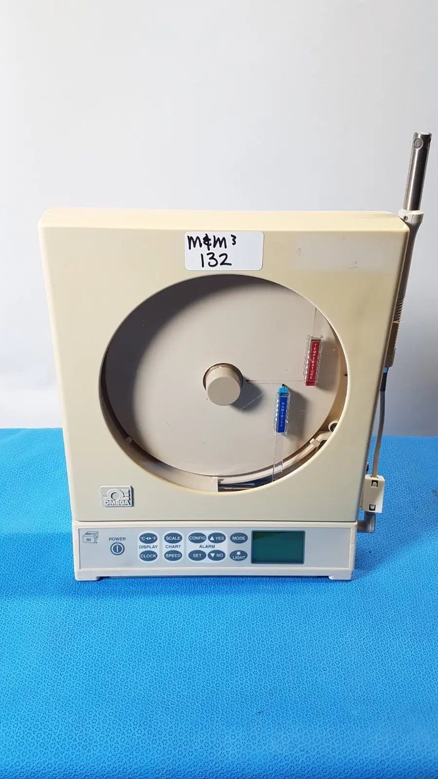 Reuse Medical Omega CTXL-TRH-W Temperature & Humidity Circular Chart Recorder Recorders & Plotters, second-hand product photo 1