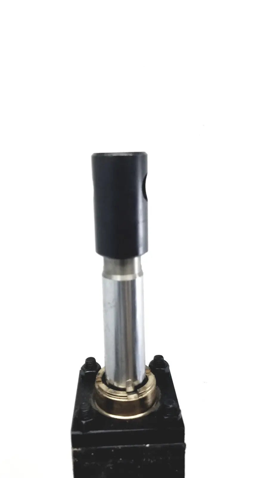 Black and silver hydraulic cylinder with black cap for parker series 3l model 02.00 h3llt33 medium-duty use