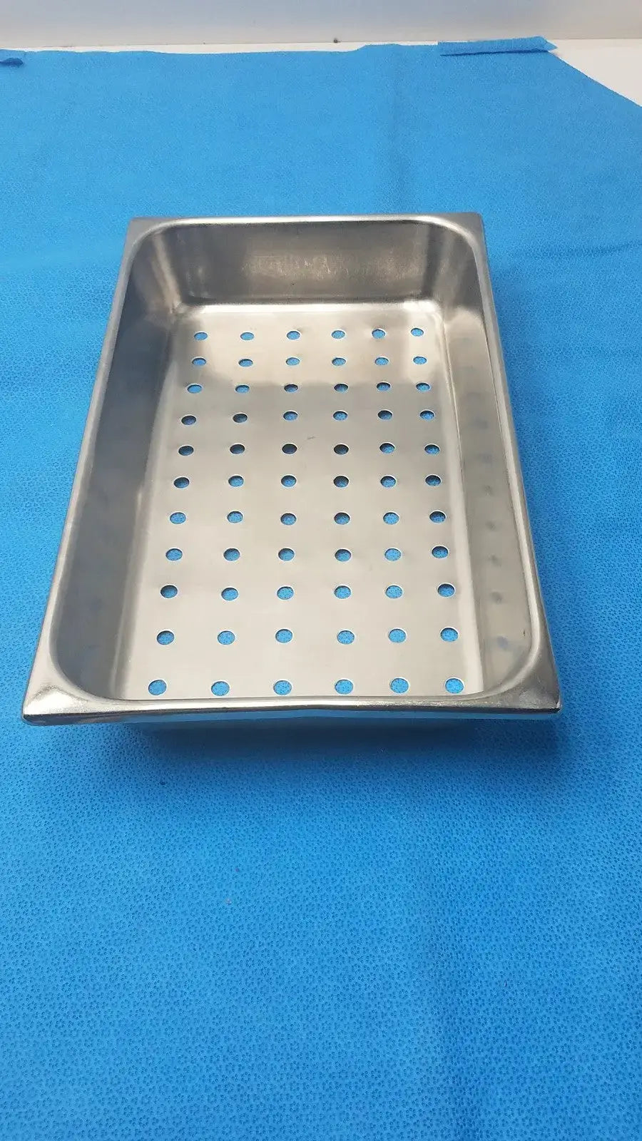 Unbranded Perforated Stainless Steel Steam Table Buffet Pan – Used Catering Steam Table Pan, second-hand product photo 3