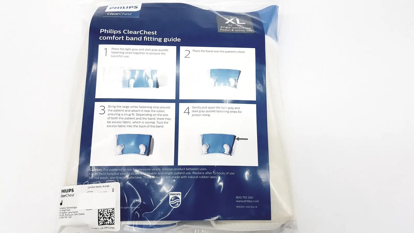 Reuse Medical Philips Clear Chest Comfort Band, XLarge Single Patient Use for Other Medical & Lab Equipment, second-hand product photo 1