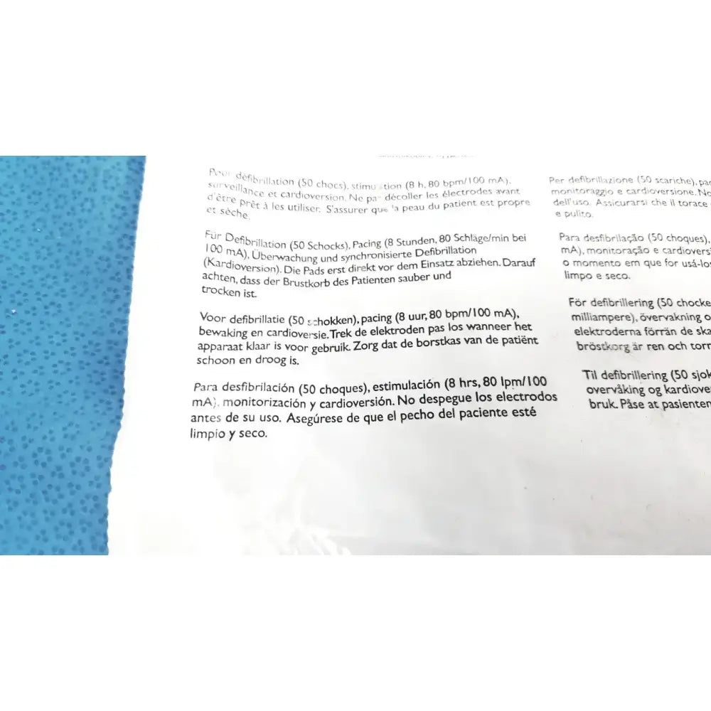 Philips DP Electrode Pad for Instructional Use Only Check Expiry Date Before Use Electrode Pad, as-is (for parts) product photo 11