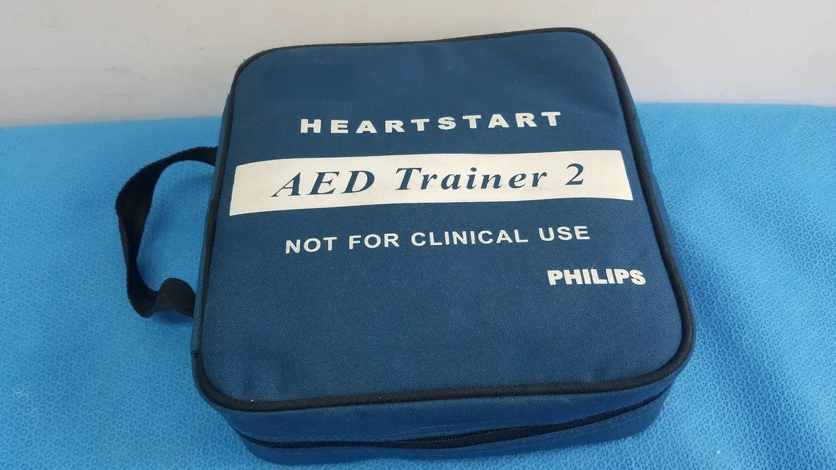 Reuse Medical Philips HeartStart AED Trainer 2 M3752A Defibrillator Training Unit with Case Other Medical & Lab Equipment, as-is (for parts) product photo 1