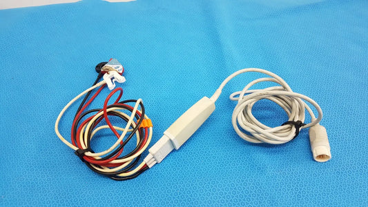 White philips m1671a ecg leadset cable with multiple colored wires and connectors for hospital patient monitoring