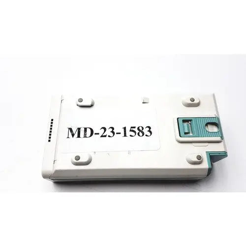 White plastic philips m3001a a03 module with teal latch and four silver screws labeled md-23-1583 on the front side