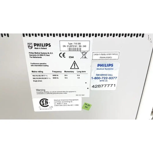 Philips Medical Systems Type 718 095 – Medical Electrical Equipment Medical Electrical Equipment, as-is (for parts) product photo 2