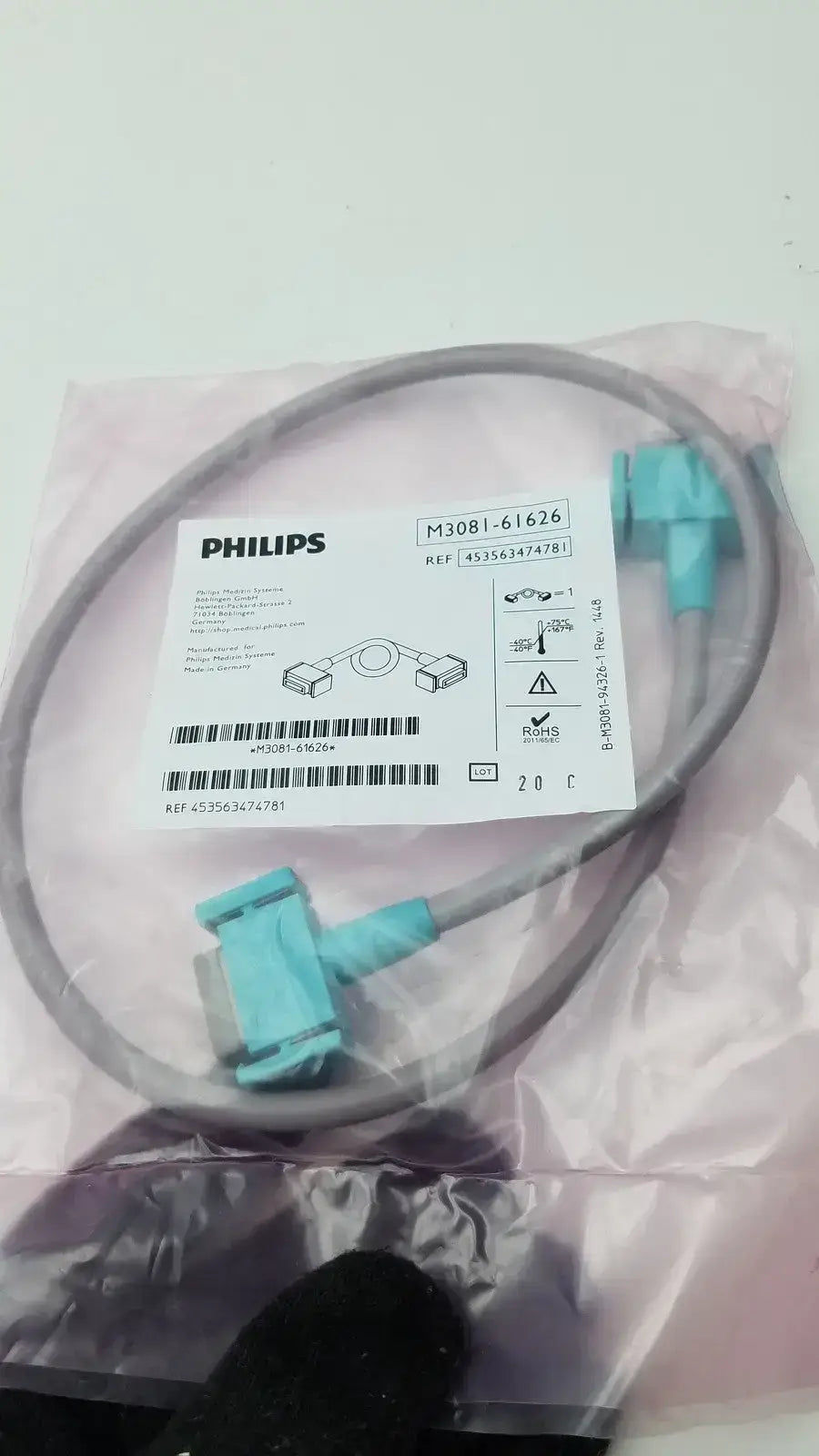 Philips MSL Patient Monitoring Link Cable M3081-61626 Ref 453563474781 Patient Monitor Link Cable, new product photo 6
