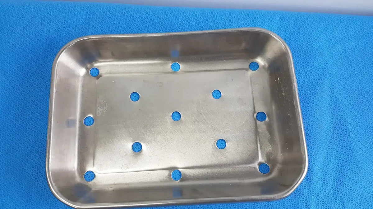 Reuse Medical Polar Ware Stainless Steel Instrument Tray Polished Utility Storage Organizer Sterilization Trays & Cases, second-hand product photo 1