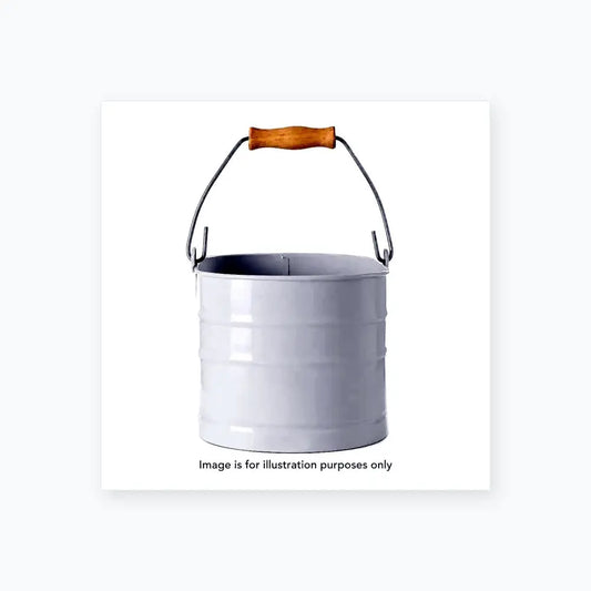 Powder-Coated Steel Utility Caddy with Wood Handle - Equipment Caddy