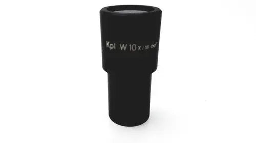 Black kpl w 10x/18-64 microscope objective lens showcasing carl zeiss germany’s optics legacy precision design