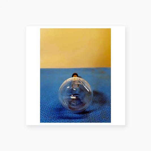 Pyrex 100 mL Round Bottom Kjeldahl Flask with Stopper – Borosilicate Laboratory Kjeldahl Flask, second-hand product photo 2