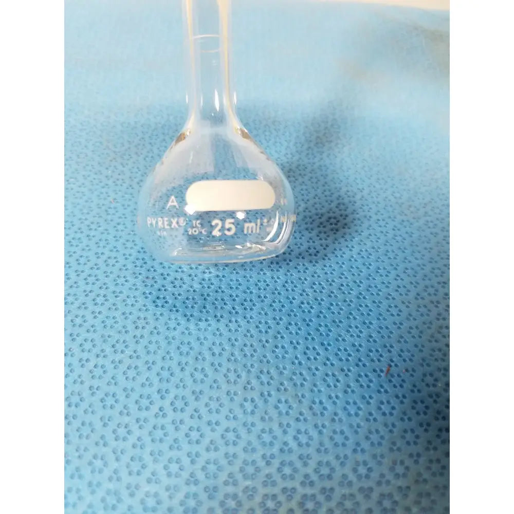 Pyrex 25 mL Wide Mouth Volumetric Flask – Borosilicate Laboratory Glassware Volumetric Flask, second-hand product photo 5
