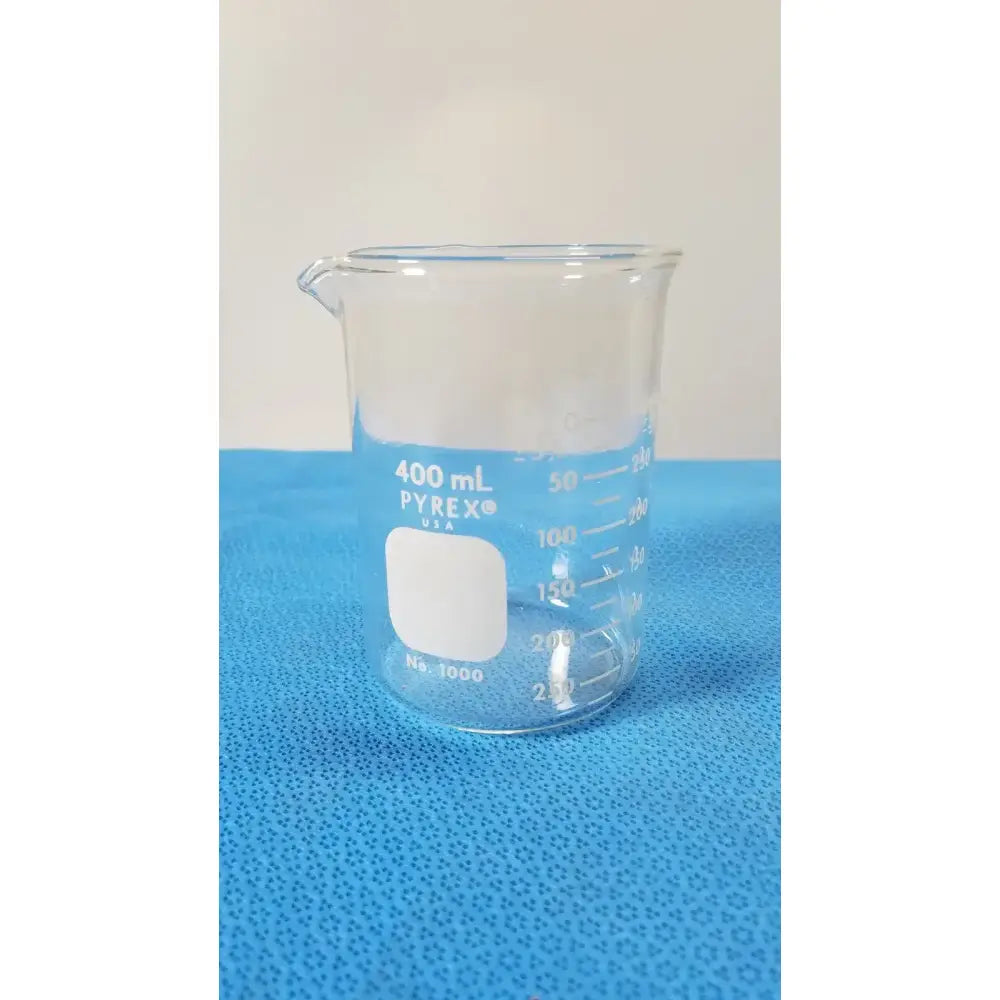 PYREX 400 mL Glass Beaker, Griffin Low Form, Heavy-Duty Laboratory Ware Glass Beaker, second-hand product photo 4