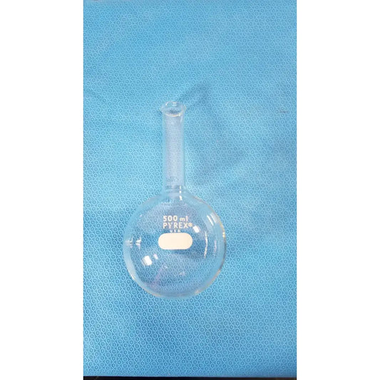 Reuse Medical PYREX 500mL Glass Short Ring Neck Round Bottom Boiling Flask Lab Centrifuge Tubes, second-hand product photo 1