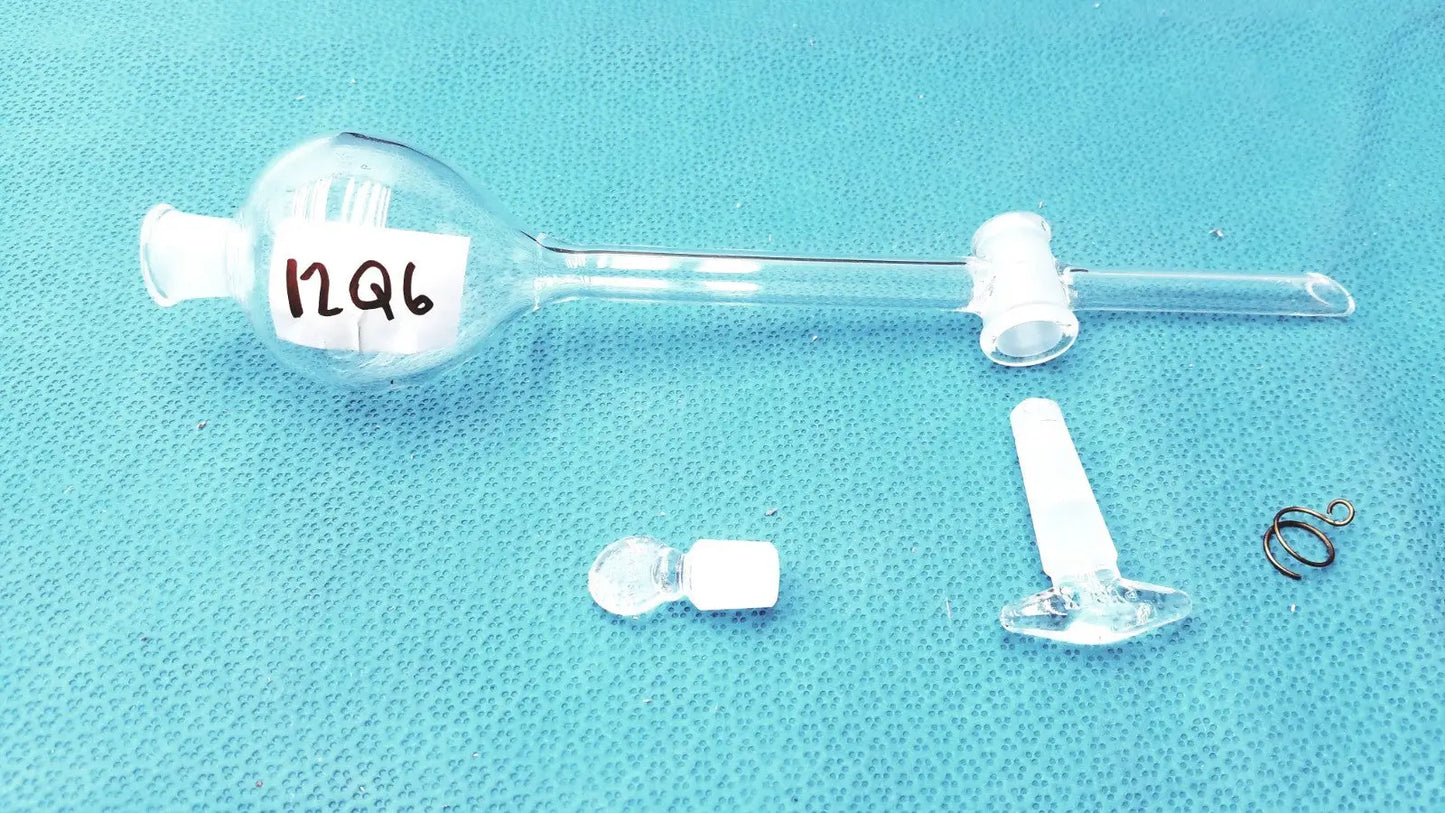 Reuse Medical Pyrex 60mL Separating Funnel – Long Stem, PTFE Key, Borosilicate Glass Other Medical & Lab Glassware, second-hand product photo 1