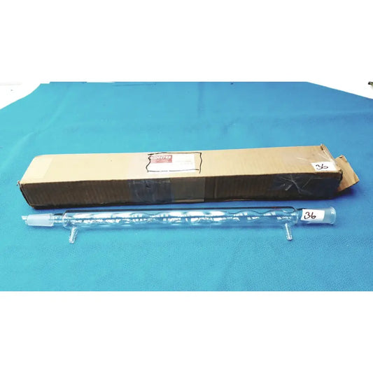 Reuse Medical Pyrex 8-Bulb Allihn Condenser 400mm Jacket, 530mm OAL, 24/40 Joint Jars & Reagent Bottles, second-hand product photo 1